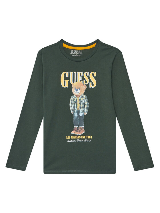 Guess Блуза L5BI09I3Z14 Зелен Regular Fit цвят на ниска цена