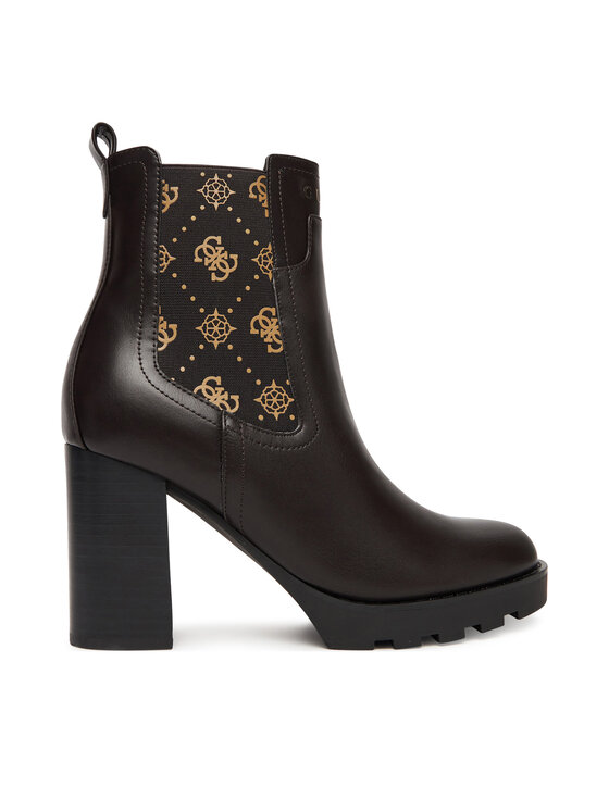 Guess Боти FLFNLL ELE10 Черен цвят на ниска цена