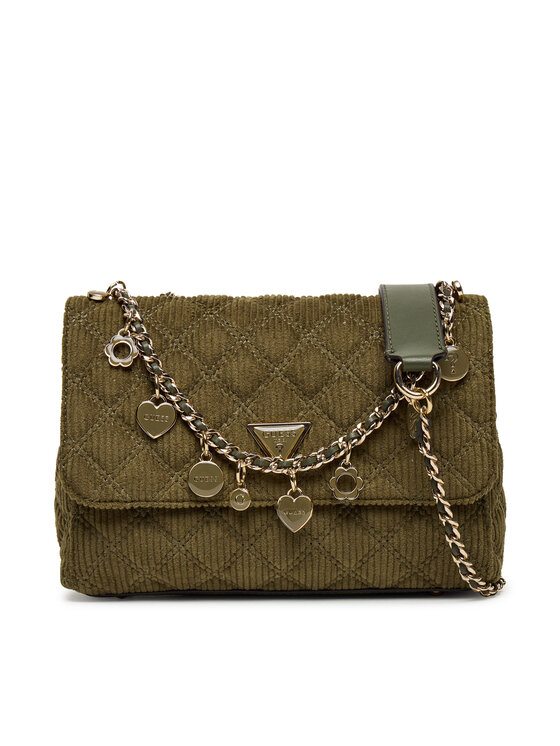 Guess Дамска чанта Giully II HWCG96 73200 Зелен цвят на ниска цена