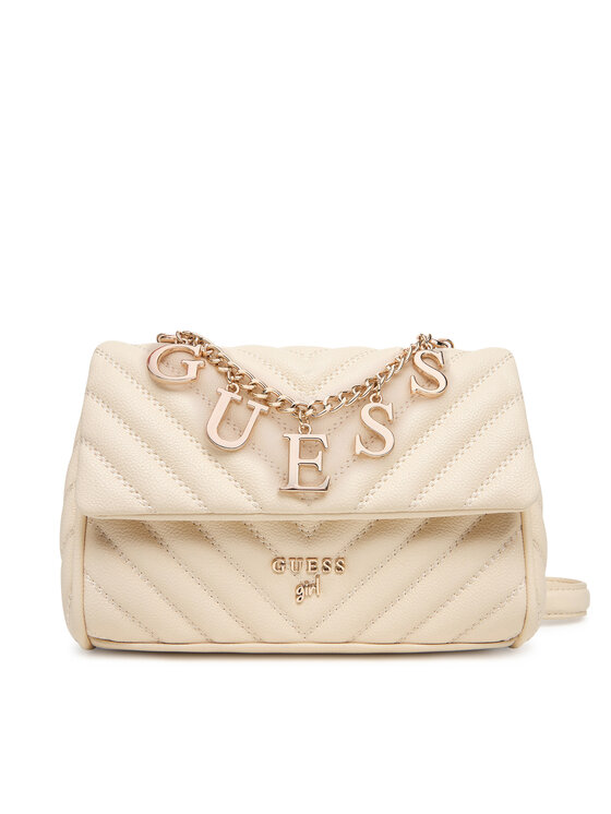 Guess Дамска чанта J4YZ45 WFZL0 Екрю цвят на ниска цена