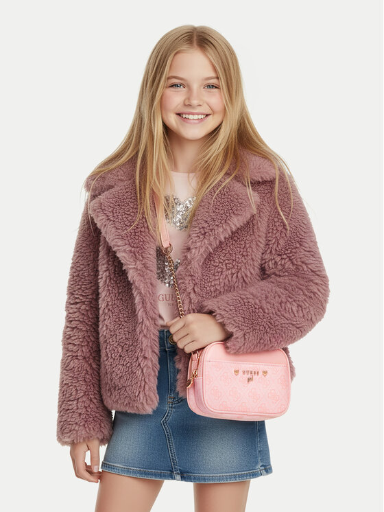 Guess Дамска чанта J5YZ00 WFMF0 Розов цвят на ниска цена