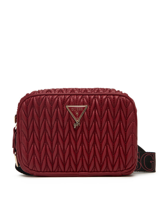 Guess Дамска чанта J5YZ08 WHEG0 Бордо цвят на ниска цена