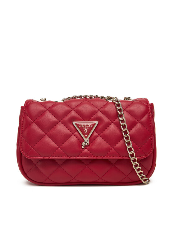 Guess Дамска чанта J5YZ17 WGT10 Червен цвят на ниска цена