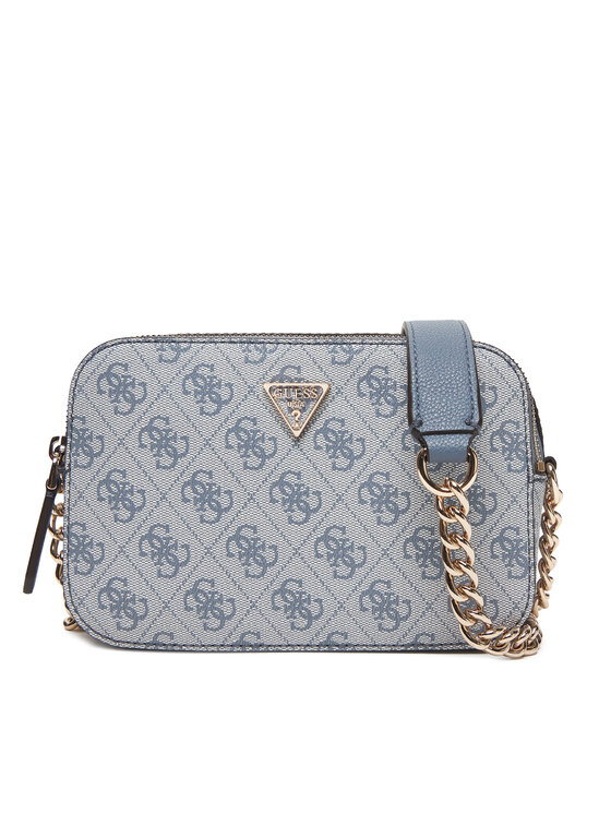 Guess Дамска чанта Noelle II HWBG96 72140 Син цвят на ниска цена