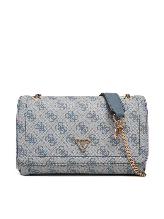 Guess Дамска чанта Noelle II HWBG96 72210 Син цвят на ниска цена