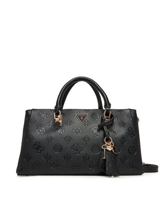 Guess Дамска чанта Tisha HWPD77 64060 Черен цвят на ниска цена