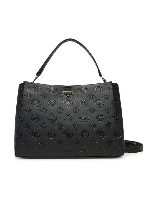 Guess Дамска чанта Tisha HWPD77 64070 Черен цвят на ниска цена