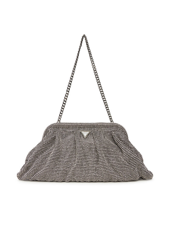 Guess Дамска чанта Zalina Mini HWRY93 50710 Сребрист цвят на ниска цена