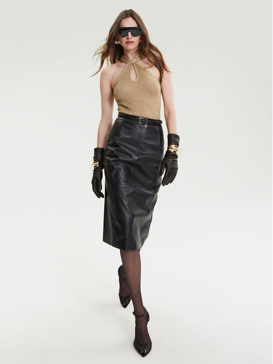 Guess Дамски колан BW9254 P5325 Черен цвят на ниска цена