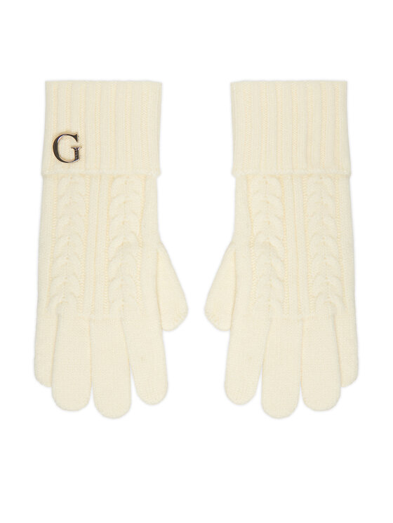 Guess Дамски ръкавици AW5382 POL02 Бял цвят на ниска цена