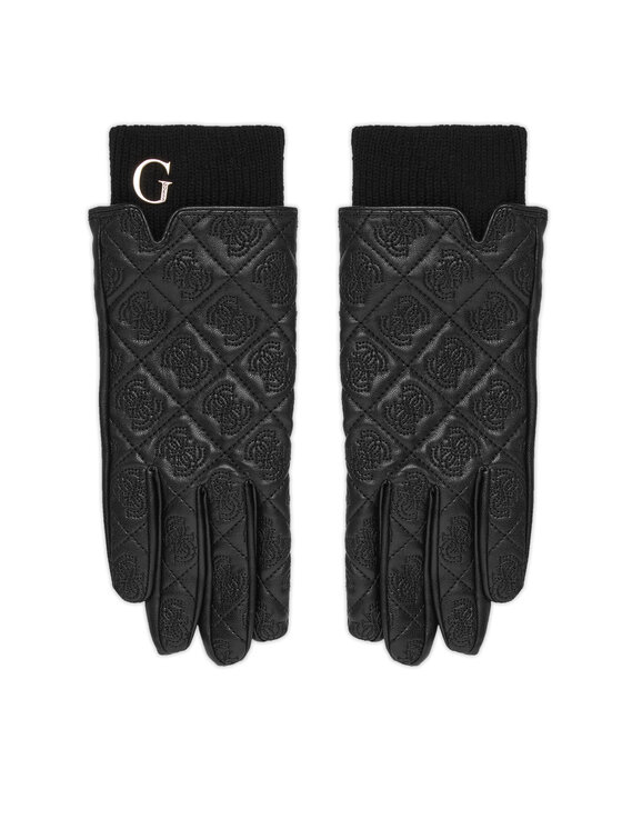Guess Дамски ръкавици AW5402 POL02 Черен цвят на ниска цена