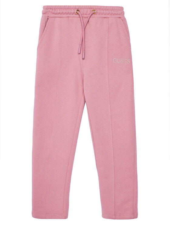 Guess Долнище анцуг J5YQ17 KAV34 Розов Regular Fit цвят на ниска цена