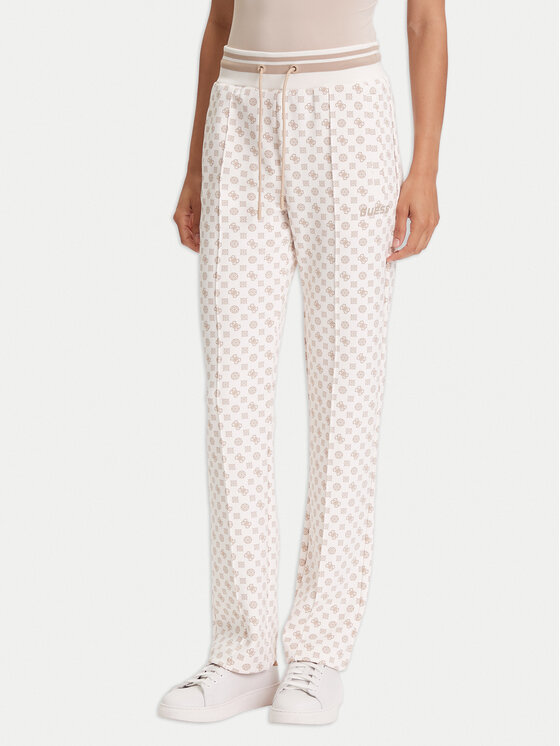 Guess Долнище анцуг V5YB20 KB212 Екрю Regular Fit цвят на ниска цена