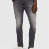 Guess Дънки Miami M2YAN1 D4Q52 Сив Skinny Fit цвят на ниска цена