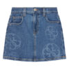 Guess Дънкова пола J5YD07 D4MS0 Син Regular Fit цвят на ниска цена