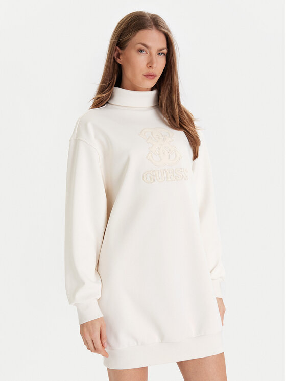 Guess Ежедневна рокля V5YK07 KCX22 Екрю Regular Fit цвят на ниска цена