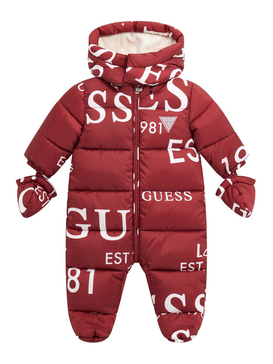 Guess Зимен детски гащеризон H5BW00 WCFM0 Червен Regular Fit цвят на ниска цена