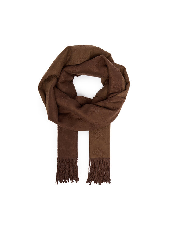 Guess Зимен шал AW5419POL03 Кафяв цвят на ниска цена