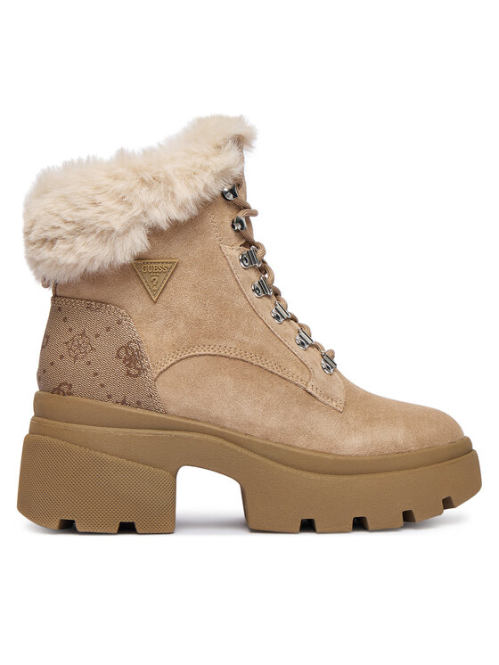 Guess Зимни обувки FLFYRL SUE10 Бежов цвят на ниска цена