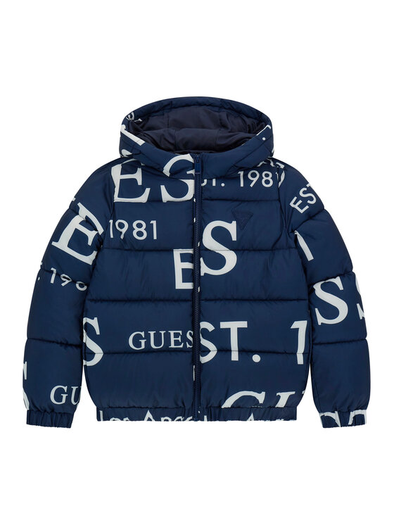 Guess Зимно яке H5BJ00 WCFM0 Тъмносин Regular Fit цвят на ниска цена