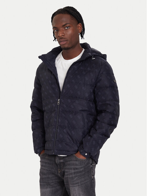 Guess Зимно яке M5BL0B W2322 Тъмносин Relaxed Fit цвят на ниска цена