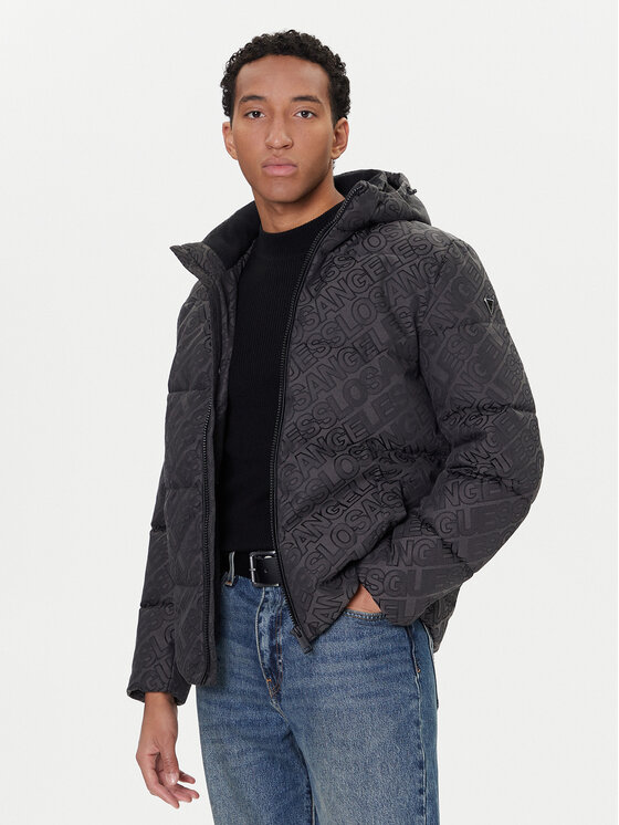 Guess Зимно яке M5BL2D W2752 Сив Regular Fit цвят на ниска цена