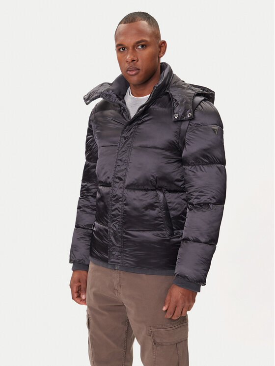 Guess Зимно яке M5BL2L WGZF2 Сив Regular Fit цвят на ниска цена