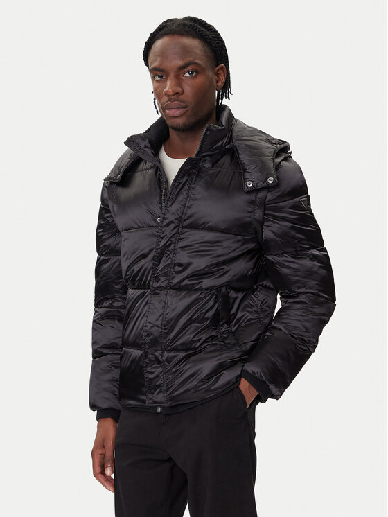 Guess Зимно яке M5BL2L WGZF2 Черен Regular Fit цвят на ниска цена