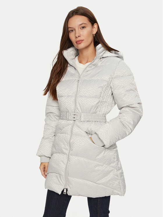 Guess Зимно яке Seline W4BL58 WGL72 Сив Regular Fit цвят на ниска цена