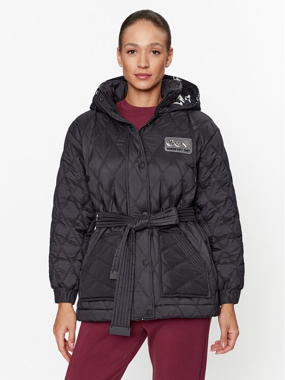 Guess Зимно яке V3BL02 WFS82 Черен Regular Fit цвят на ниска цена