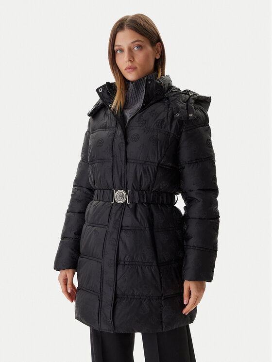 Guess Зимно яке W5BL44 W2912 Черен Regular Fit цвят на ниска цена