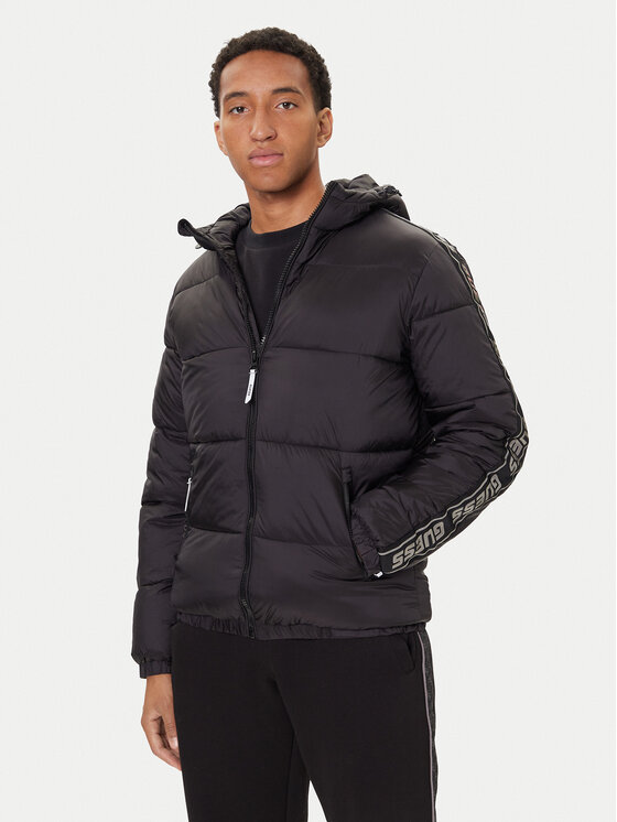 Guess Зимно яке Z5BL17 WO06I Черен Regular Fit цвят на ниска цена