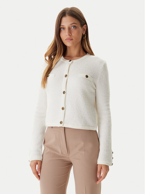 Guess Кардиган W5BR0A Z4040 Екрю Slim Fit цвят на ниска цена