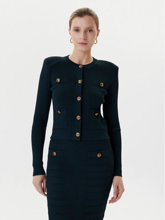 Guess Кардиган W5YR09 Z0130 Зелен Regular Fit цвят на ниска цена