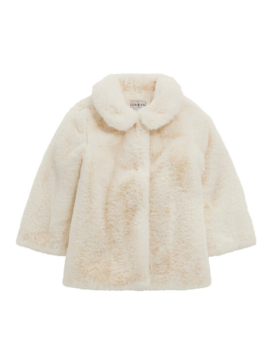 Guess Кожено палто K5BL00 WHGO0 Екрю Regular Fit цвят на ниска цена