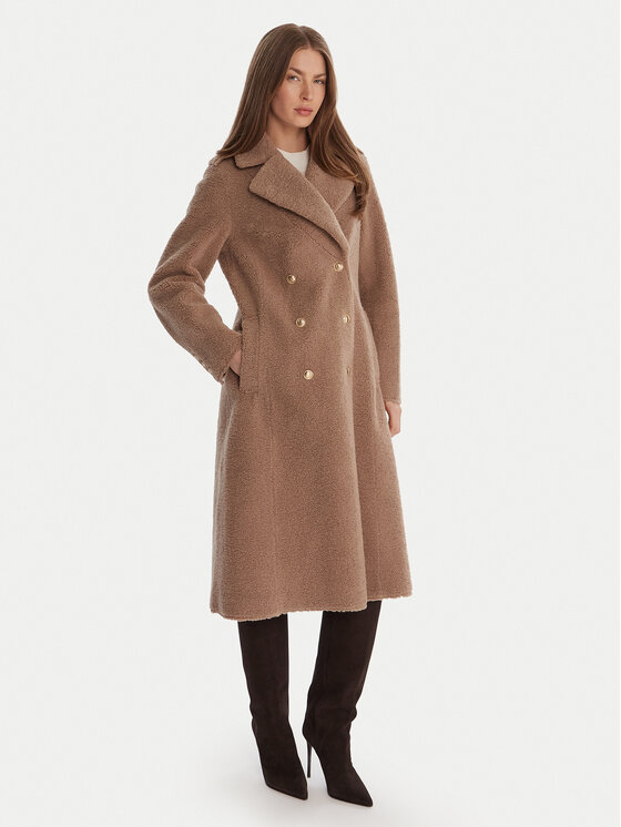 Guess Кожух W5BL62 W4190 Бежов Regular Fit цвят на ниска цена