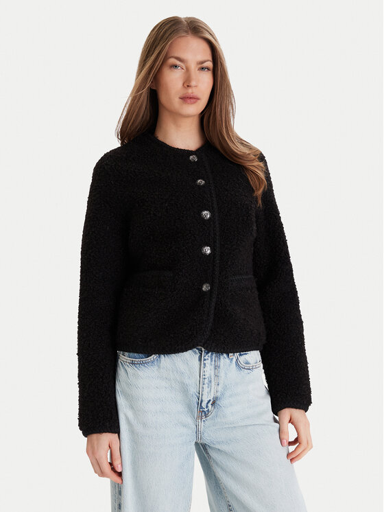 Guess Кожух W5BL69 W3860 Черен Regular Fit цвят на ниска цена