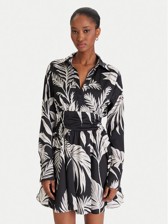 Guess Коктейлна рокля W5YK00 WF1T2 Зелен Regular Fit цвят на ниска цена