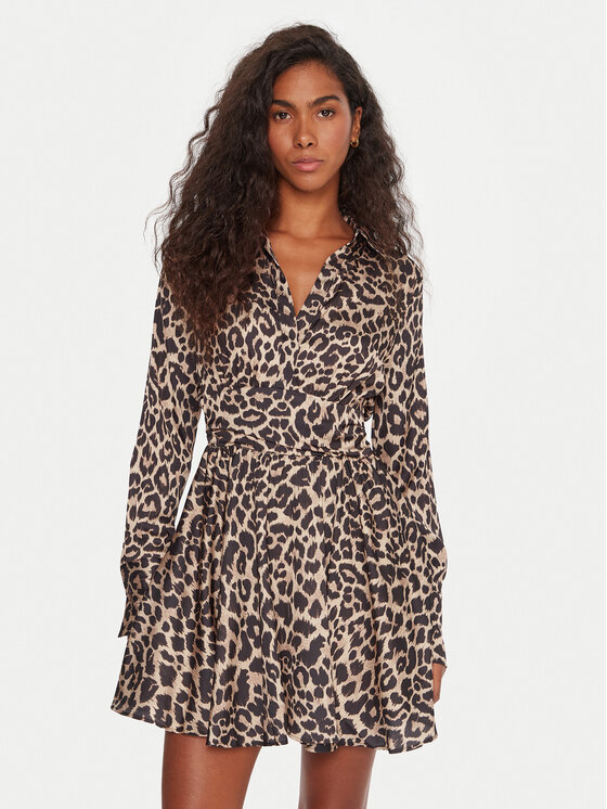 Guess Коктейлна рокля W5YK00 WF1T2 Цветен Regular Fit цвят на ниска цена