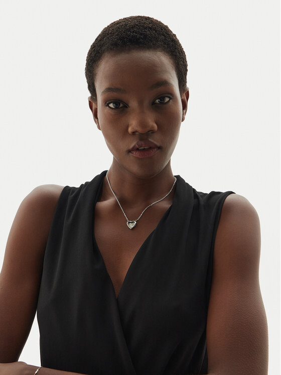 Guess Колие JUBN04 606JW Сребрист цвят на ниска цена