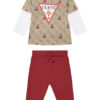 Guess Комплект блуза и панталон I5BG17 I3Z14 Червен Regular Fit цвят на ниска цена