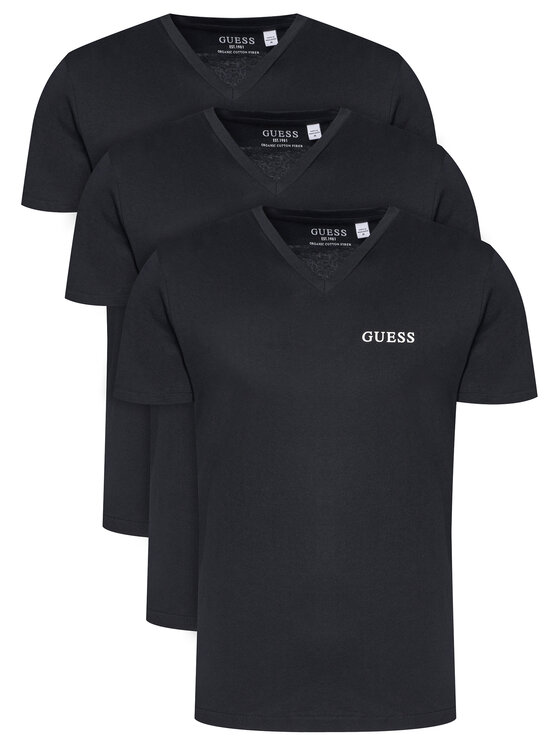 Guess Комплект тениски U5BG58 KCAM1 Черен Regular Fit цвят на ниска цена