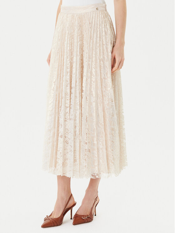 Guess Миди пола W5YD1E KCZ90 Златист Regular Fit цвят на ниска цена