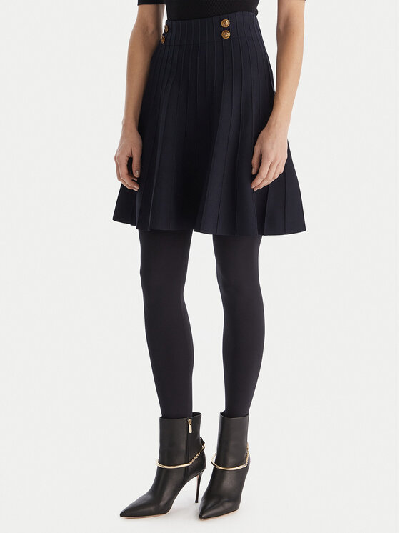 Guess Мини пола W5YD65 Z0130 Тъмносин Regular Fit цвят на ниска цена