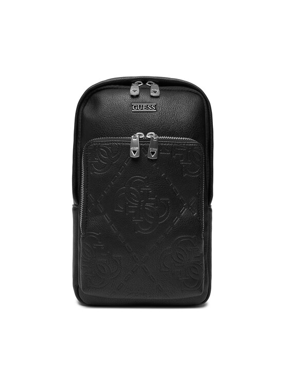 Guess Мъжка чантичка HMBOMG P5426 Черен цвят на ниска цена