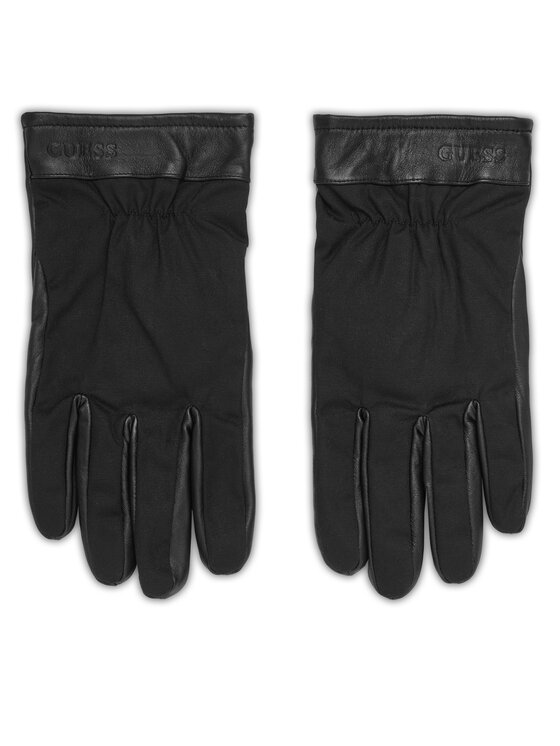 Guess Мъжки ръкавици AM9575 POL02 Черен цвят на ниска цена