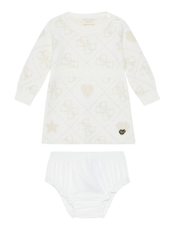 Guess Плетена рокля A5BK02 Z39N0 Бежов Regular Fit цвят на ниска цена