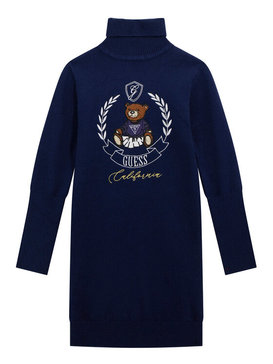 Guess Плетена рокля J5BK21 Z3GS0 Тъмносин Regular Fit цвят на ниска цена