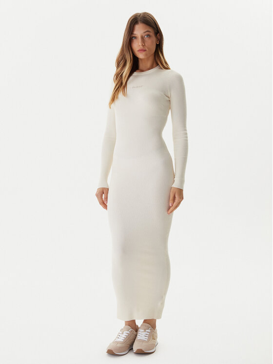 Guess Плетена рокля V5BK02 Z3JD2 Екрю Slim Fit цвят на ниска цена