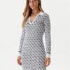 Guess Плетена рокля W5BK25 Z3JD2 Екрю Slim Fit цвят на ниска цена